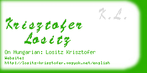 krisztofer lositz business card